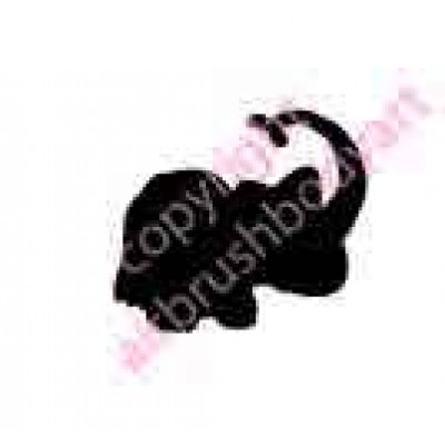 0271b elephant backing reusable stencil